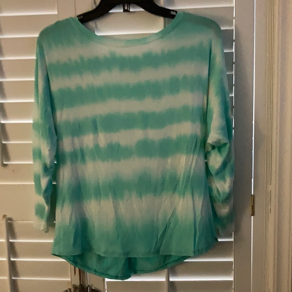 Cielo stretch open back tie dye shirt